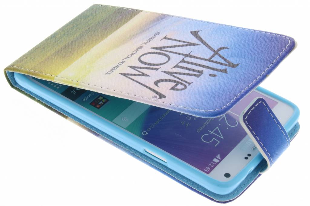 Image of Alive now design TPU flipcase voor de Samsung Galaxy Note 4