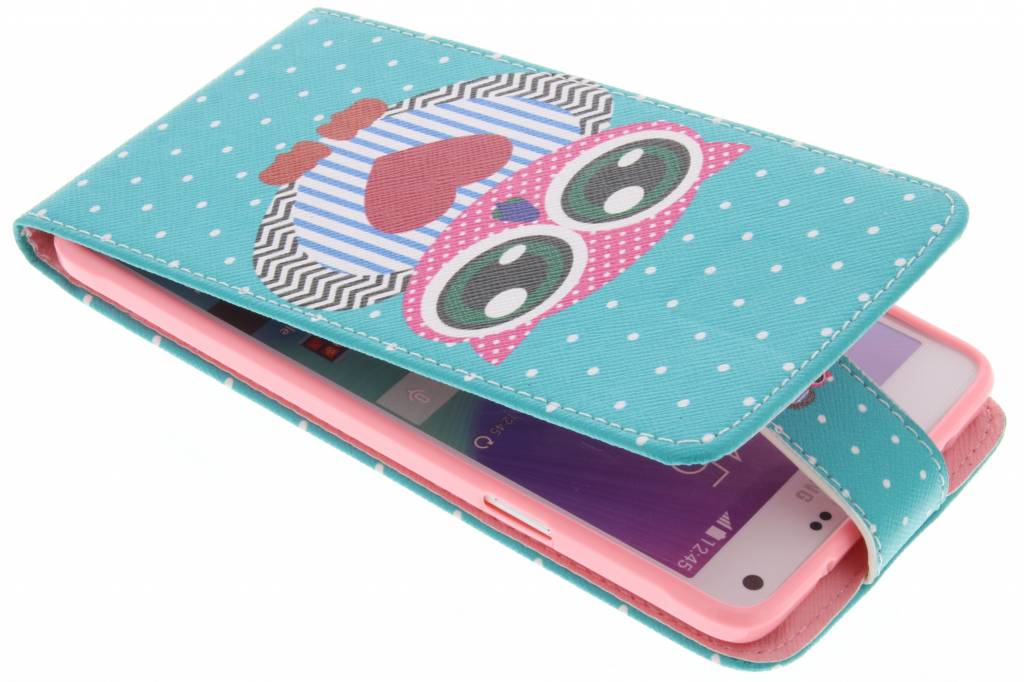 Image of Uil design TPU flipcase voor de Samsung Galaxy Note 4