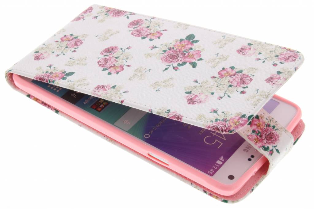 Image of Roosjes design TPU flipcase voor de Samsung Galaxy Note 4