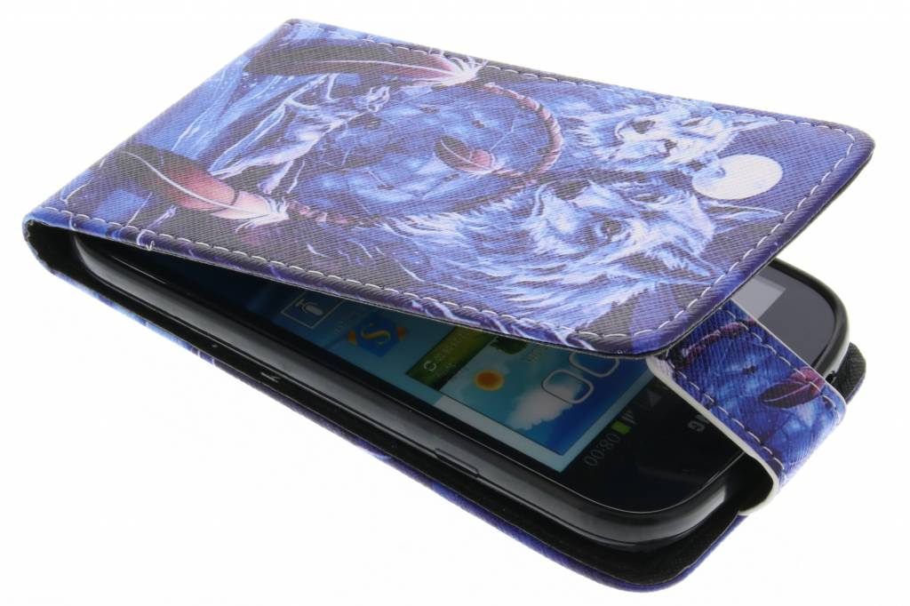 Image of Wolven design TPU flipcase voor de Samsung Galaxy Grand (Neo)