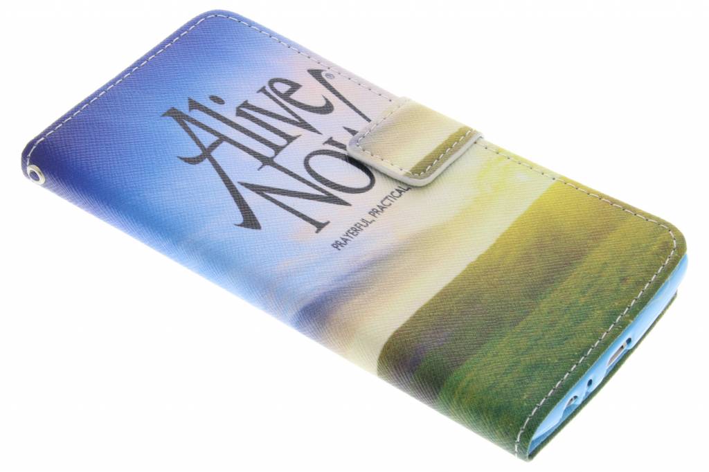 Image of Alive now design TPU booktype hoes voor de LG G4