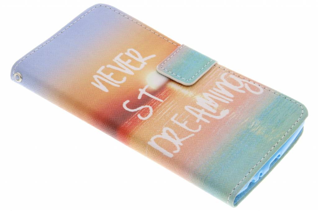 Image of Never stop dreaming design TPU booktype hoes voor de LG G4