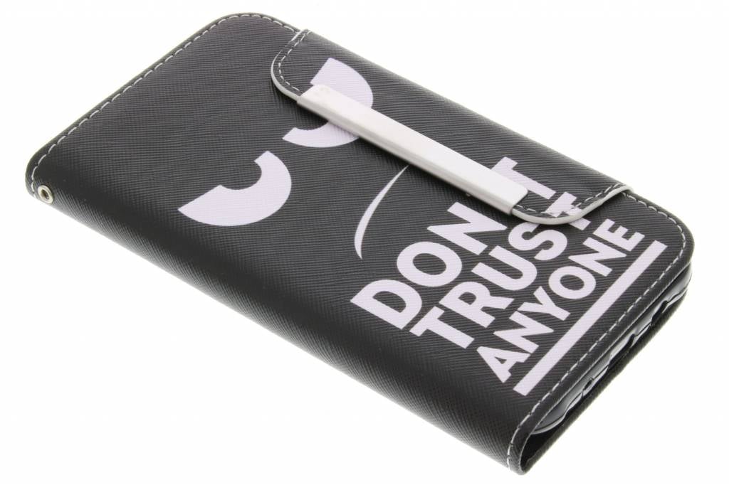 Image of Don't trust anyone design TPU Wallet Case voor de Samsung Galaxy J1 (2016)