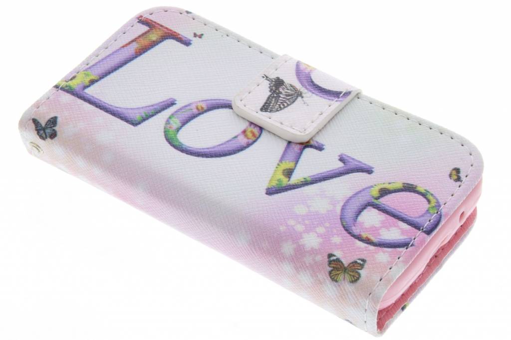 Image of Love design TPU booktype hoes voor de Samsung Galaxy Young 2