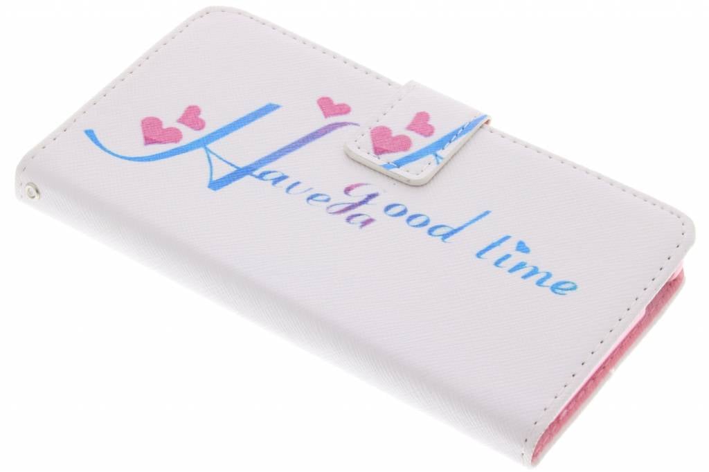 Image of Have a good time design TPU booktype hoes voor de Sony Xperia M4 Aqua