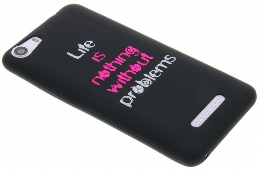 Image of Life problems glow in the dark TPU case voor de Wiko Lenny 2