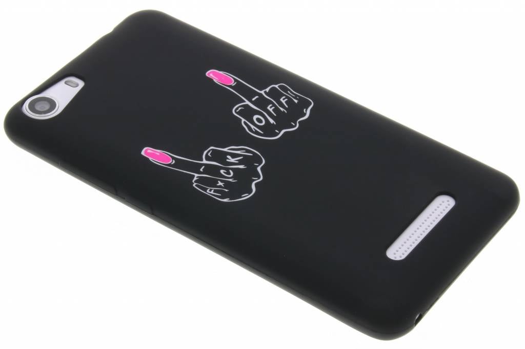 Image of F*ck off glow in the dark TPU case voor de Wiko Lenny 2