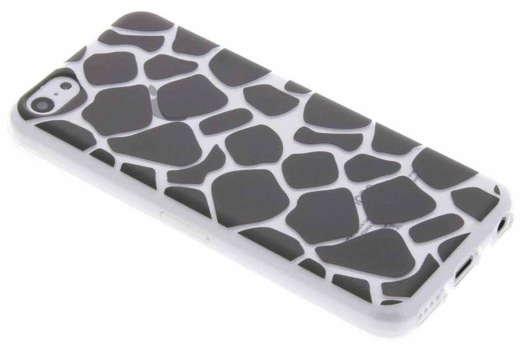 Image of Zwart dierenprint design Giraffe TPU hoesje voor de iPhone 5c