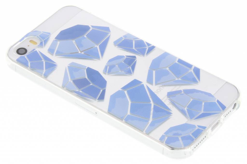 Image of Blue diamonds design TPU hoesje iPhone 5 / 5s / SE