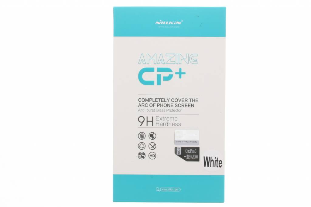 Image of Amazing CP+ Glass Protector voor de OnePlus 3 / 3T - Wit