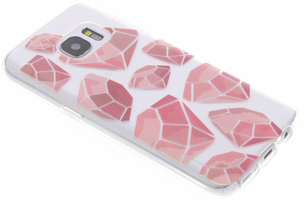 Image of Pink diamonds design TPU hoesje voor de Samsung Galaxy S7