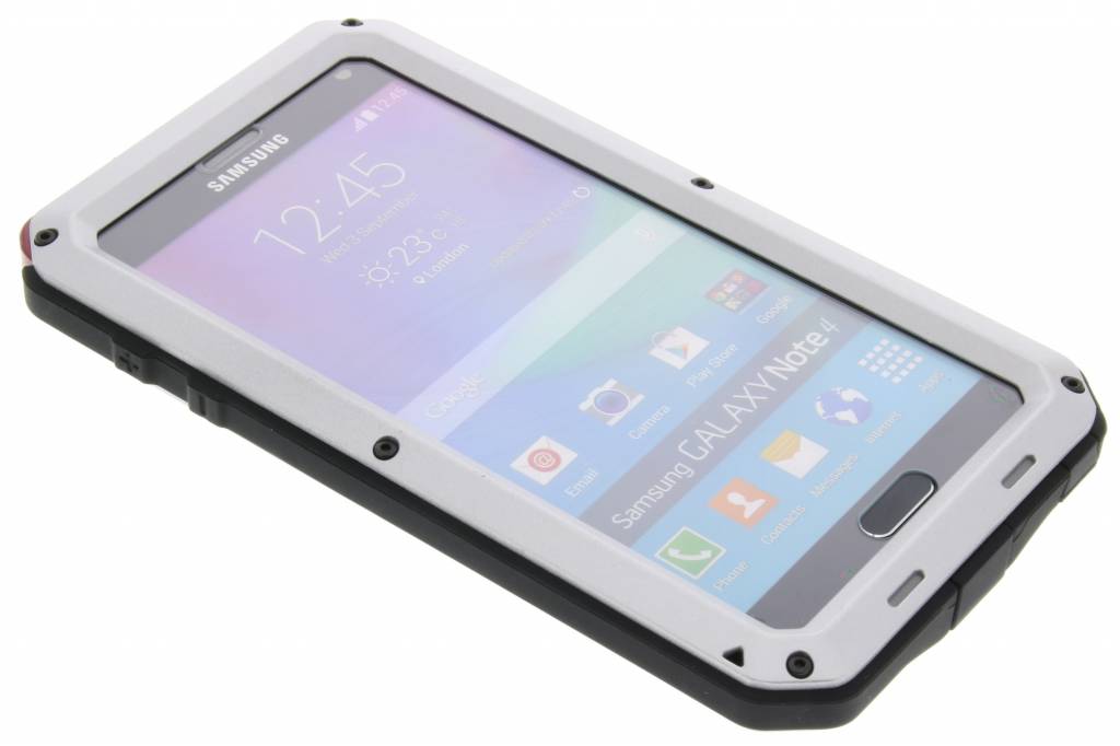 Image of Zilveren Giant Extreme Protect Case voor de Samsung Galaxy Note 4