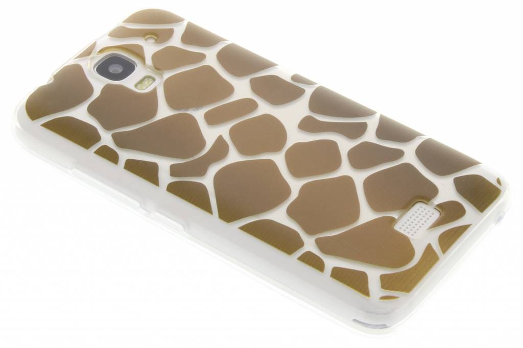 Image of Bruin dierenprint design Giraffe TPU hoesje voor de Huawei Y360