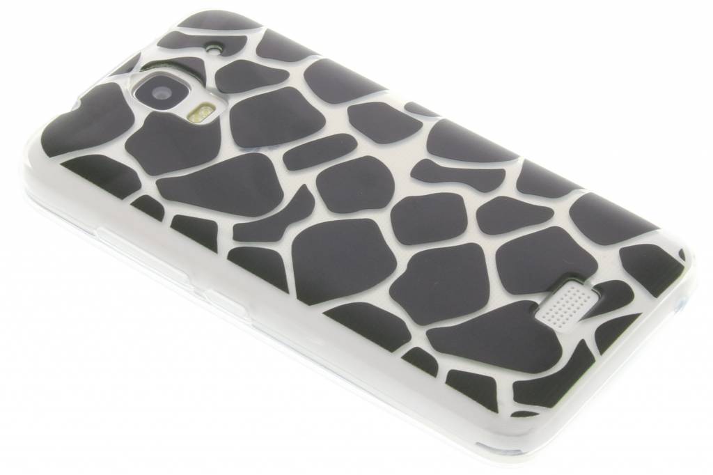 Image of Zwart dierenprint design Giraffe TPU hoesje voor de Huawei Y360