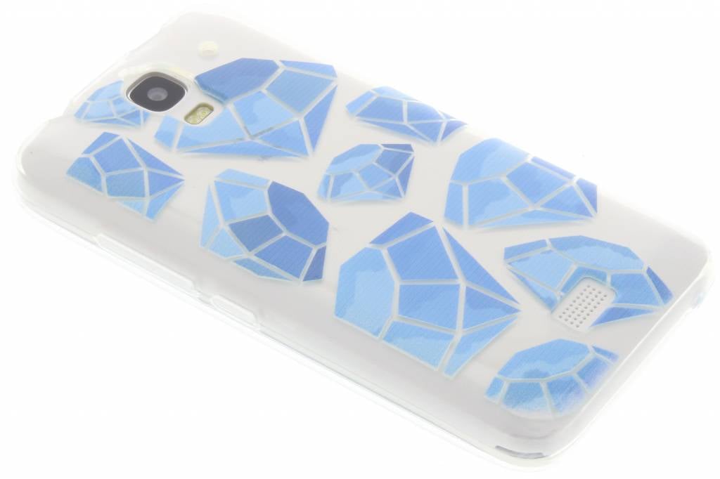 Image of Blue diamonds design TPU hoesje voor de Huawei Y360