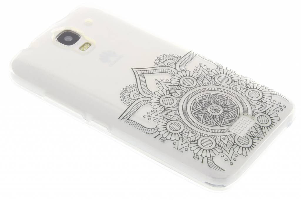 Image of Zwart mandala design TPU hoesje voor de Huawei Y360