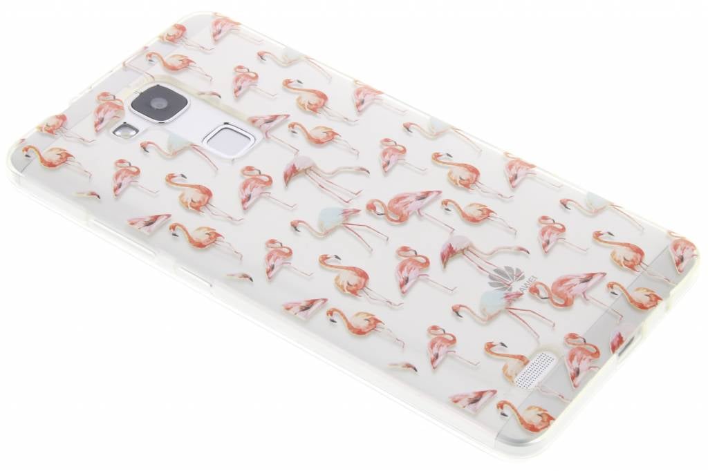 Image of Flamingo design TPU siliconen hoesje voor de Huawei Ascend Mate 7