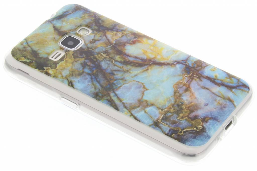 Image of Marmer design TPU siliconen hoesje voor de Samsung Galaxy J1 (2016)