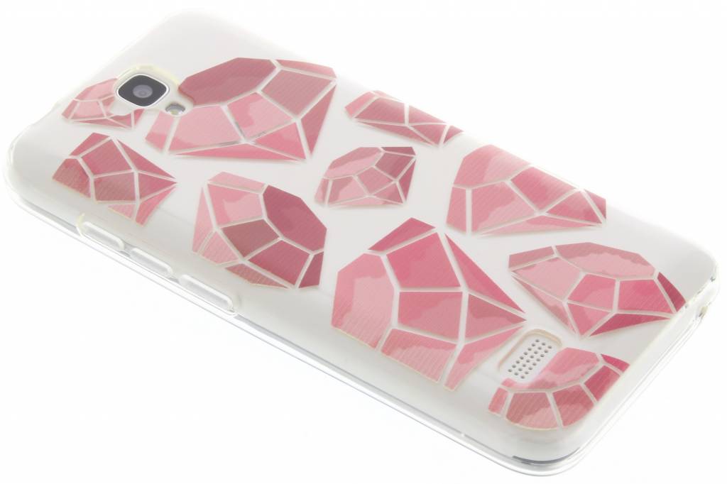 Image of Pink diamonds design TPU hoesje voor de Huawei Y5