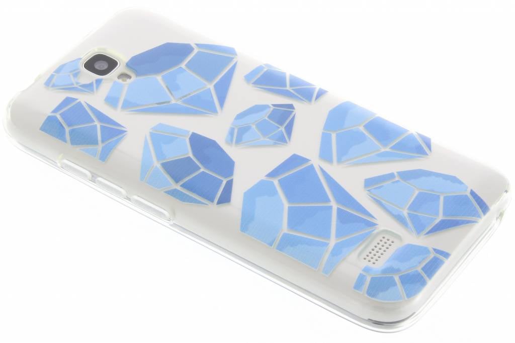 Image of Blue diamonds design TPU hoesje voor de Huawei Y5