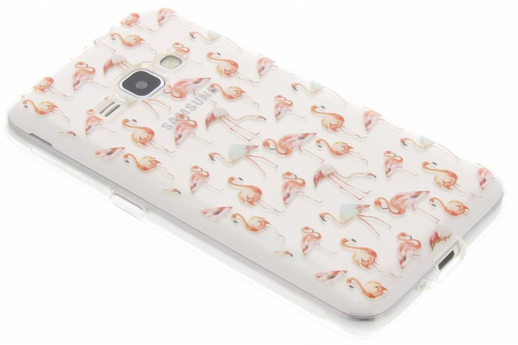 Image of Flamingo design TPU siliconen hoesje voor de Samsung Galaxy J1 (2016)