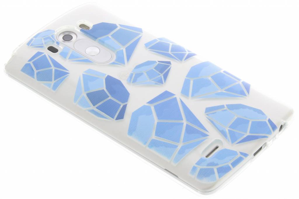 Image of Blue diamonds design TPU hoesje voor de LG G3