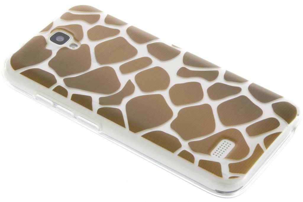 Image of Bruin dierenprint design Giraffe TPU hoesje voor de Huawei Y5