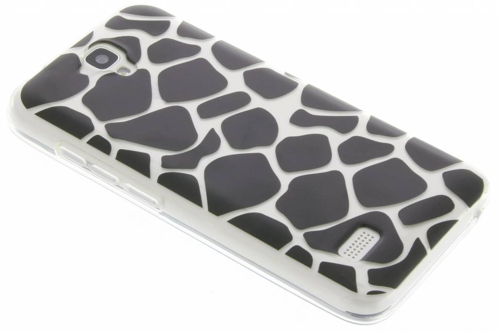 Image of Zwart dierenprint design Giraffe TPU hoesje voor de Huawei Y5