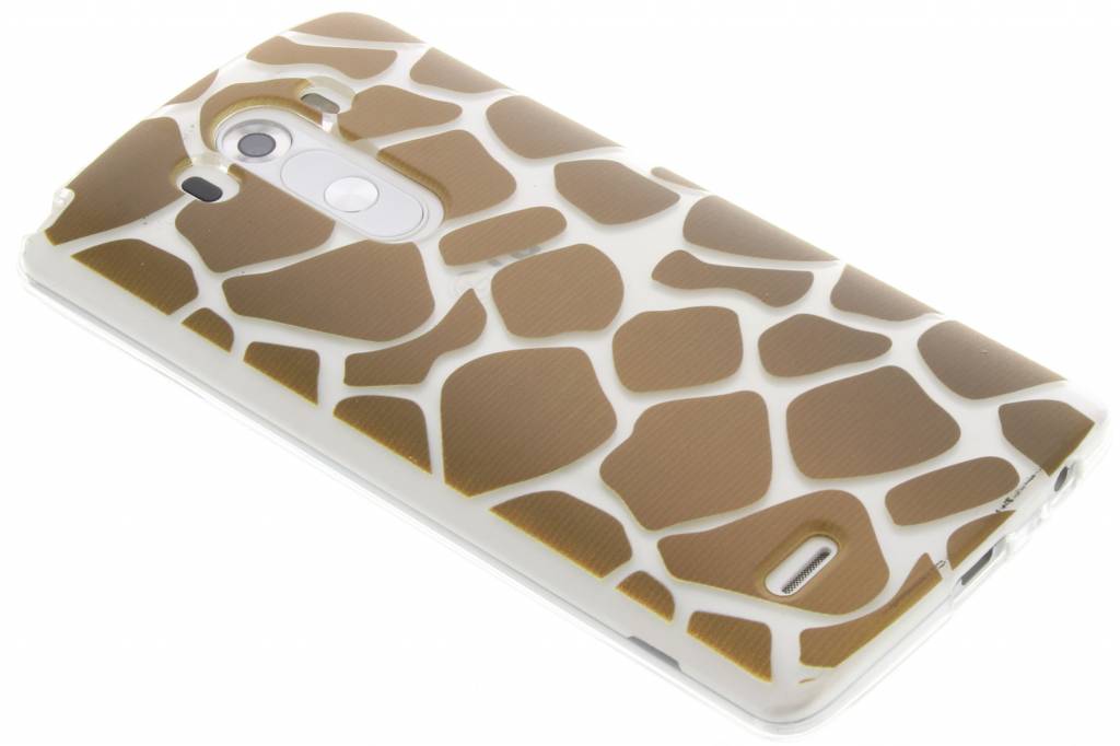 Image of Bruin dierenprint design Giraffe TPU hoesje voor de LG G3