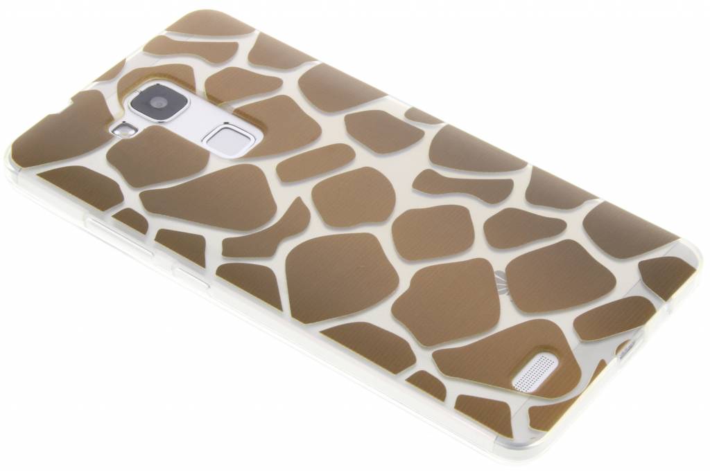 Image of Bruin dierenprint design Giraffe TPU hoesje voor de Huawei Mate 7