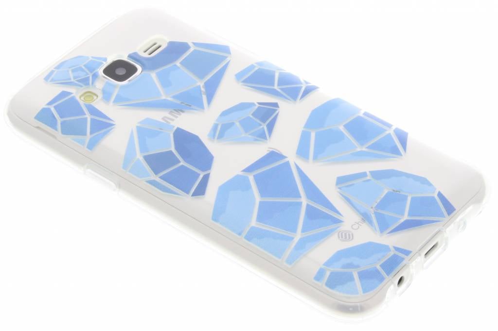 Image of Blue diamonds design TPU hoesje voor de Samsung Galaxy J5