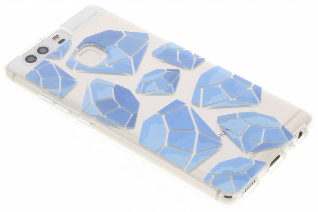 Image of Blue diamonds design TPU hoesje voor de Huawei P9