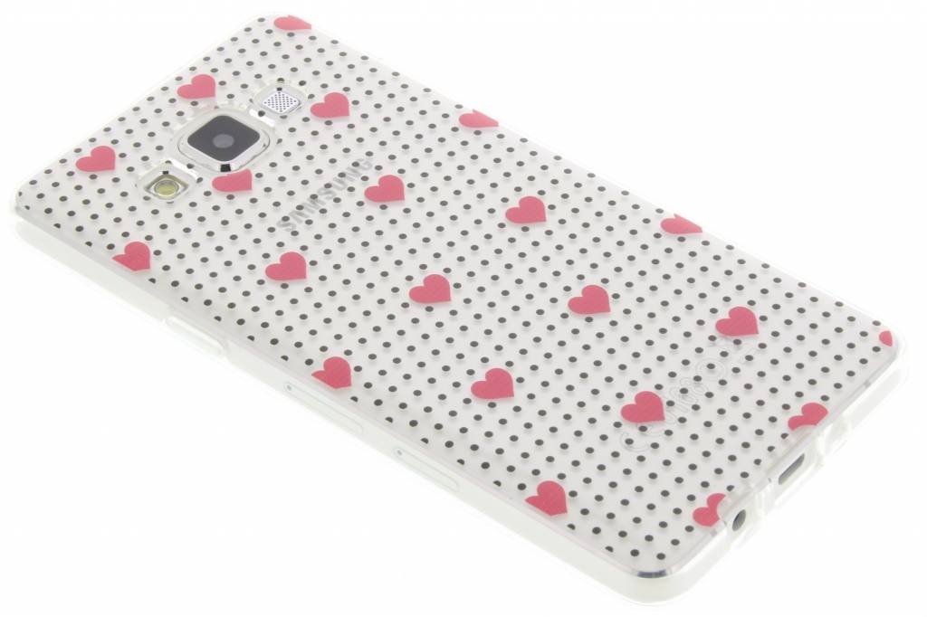 Image of Pink dots and hearts design TPU hoesje voor de Samsung Galaxy A5