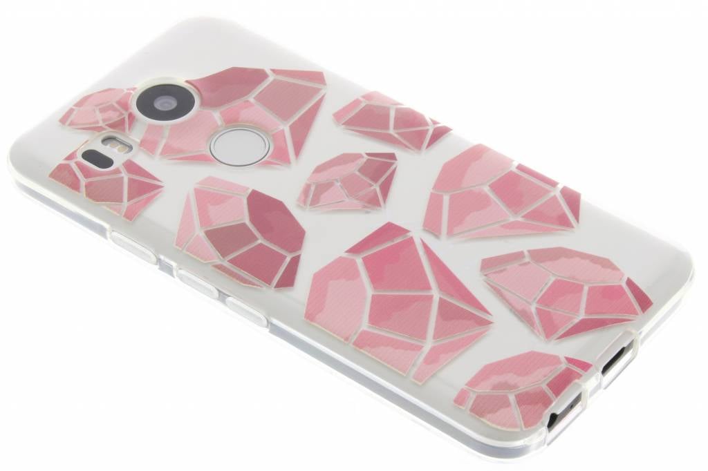 Image of Pink diamonds design TPU hoesje voor de LG Nexus 5X