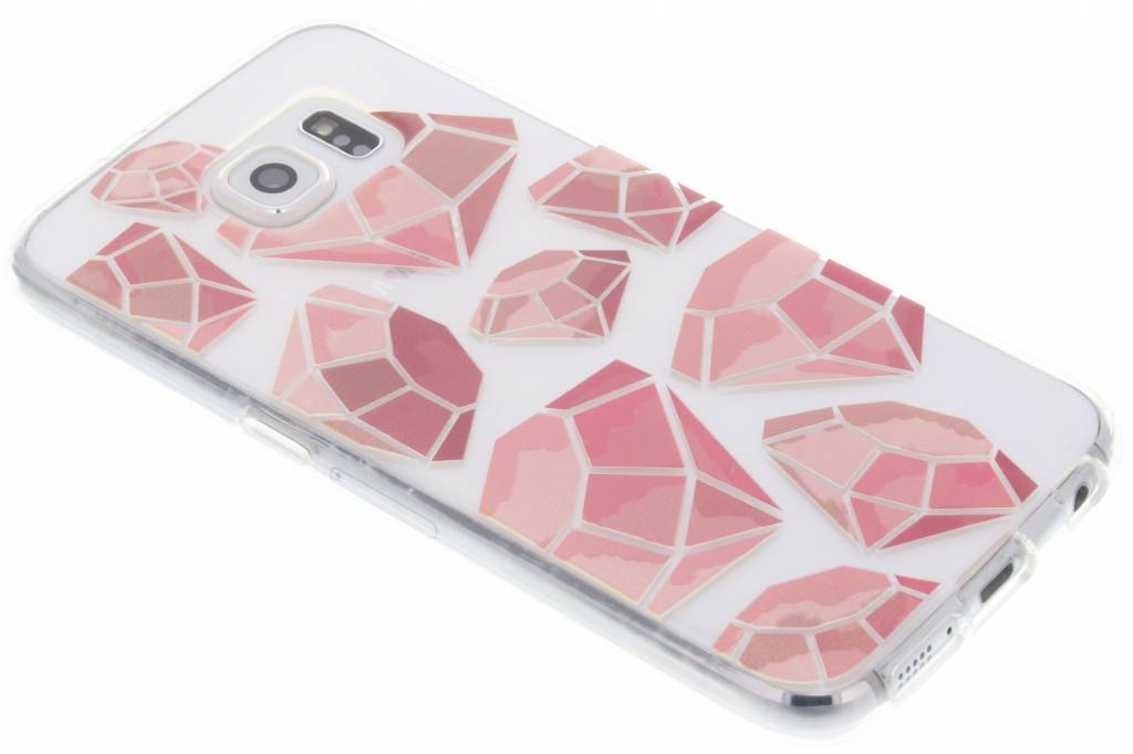 Image of Pink diamonds design TPU hoesje voor de Samsung Galaxy S6