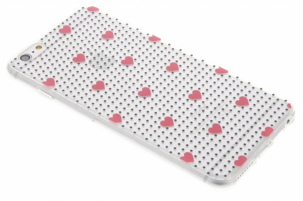 Image of Pink dots and hearts design TPU hoesje voor de iPhone 6(s) Plus