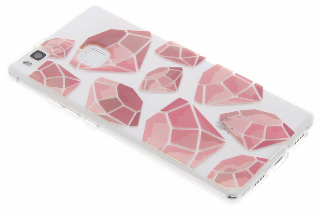 Image of Pink diamonds design TPU hoesje voor de Huawei P9 Lite