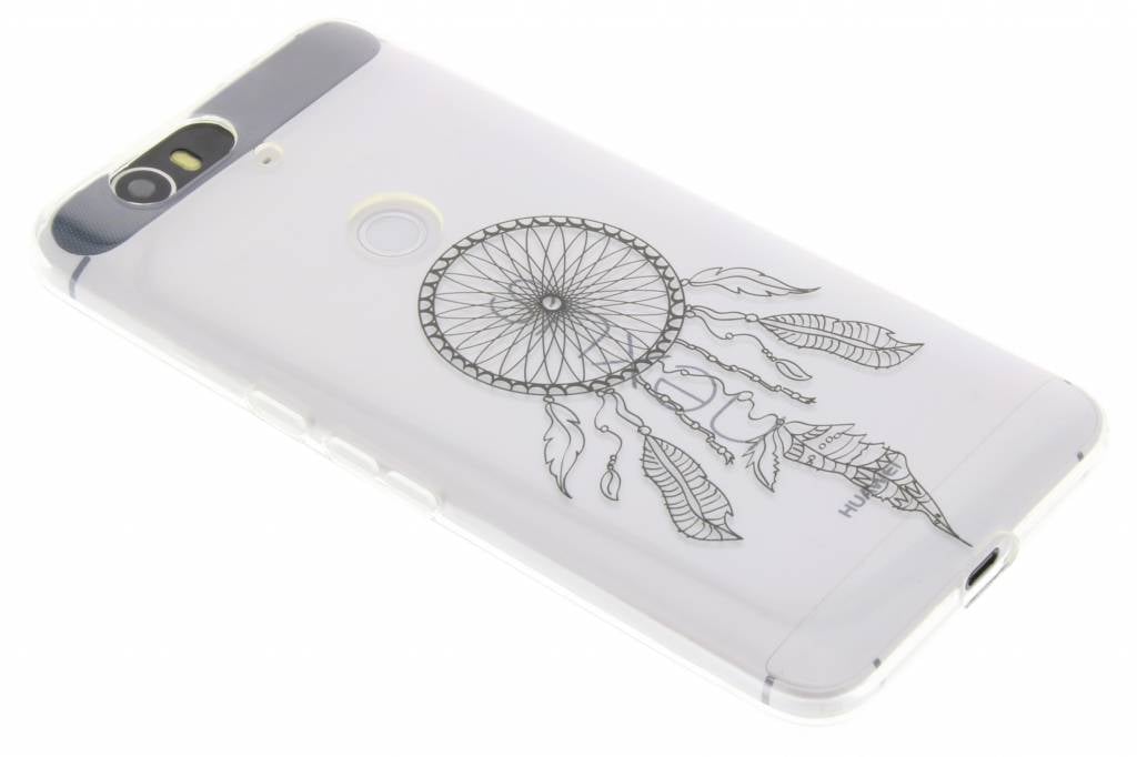 Image of Zwart dromenvanger design TPU hoesje voor de Huawei Nexus 6P