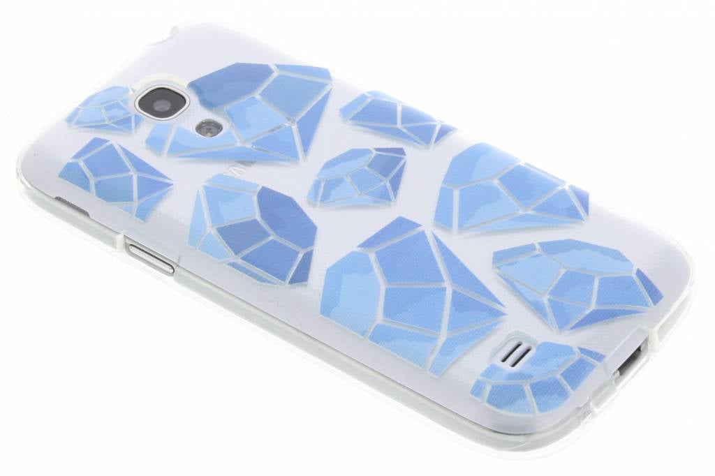 Image of Blue diamonds design TPU hoesje voor de Samsung Galaxy S4 Mini