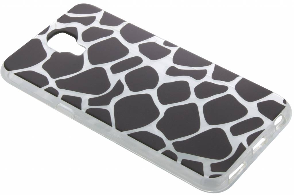 Image of Zwart dierenprint design Giraffe TPU hoesje voor de LG X Screen