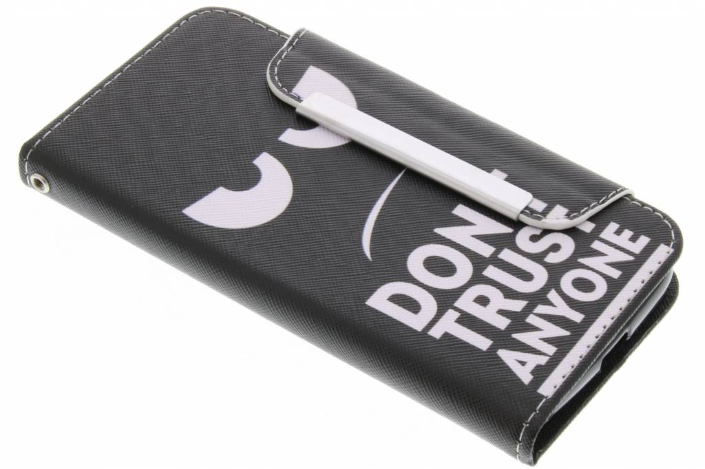 Image of Don't trust anyone design TPU Wallet Case voor de Motorola Moto G4 Play