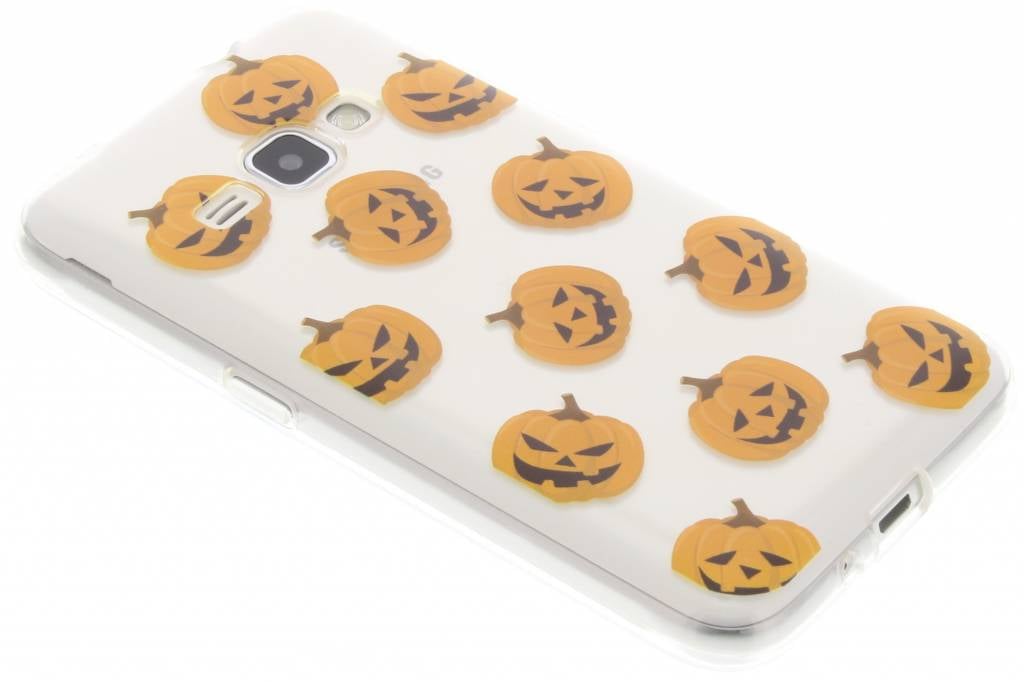 Image of Halloween design pompoentjes TPU hoesje voor de Samsung Galaxy J1 (2016)