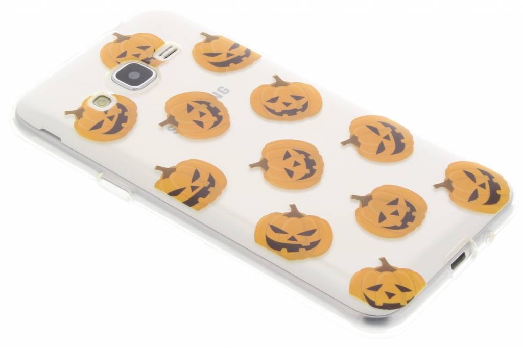 Image of Halloween design pompoentjes TPU hoesje voor de Samsung Galaxy J3 / J3 (2016)