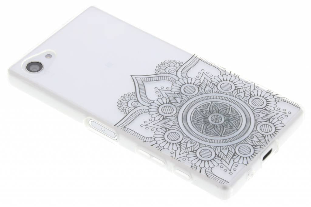 Image of Zwart mandala design TPU hoesje voor de Sony Xperia Z5 Compact