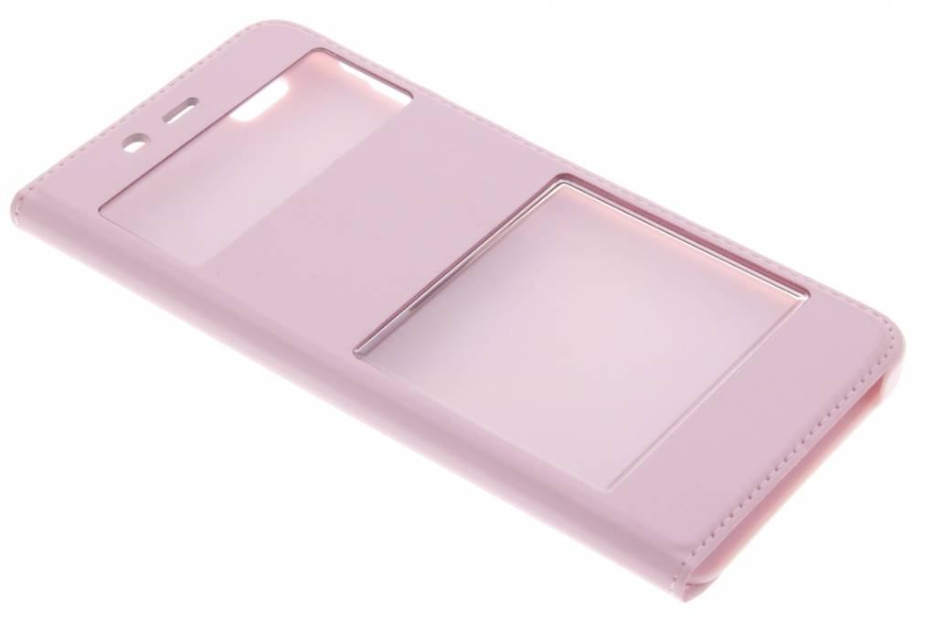 Image of Roze luxe slim booktype hoes met venster voor de Xiaomi Mi 5