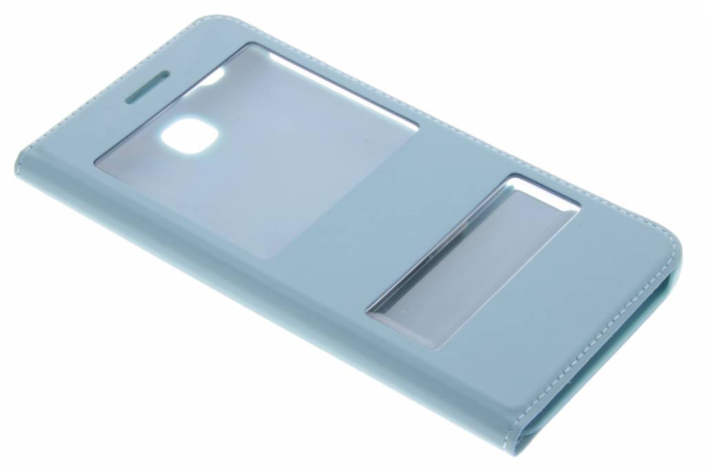Image of Blauwe luxe slim booktype hoes met venster voor de Huawei GR3 / P8 Lite Smart