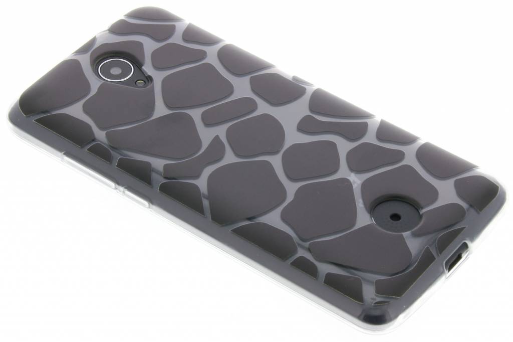 Image of Zwart dierenprint design Giraffe TPU hoesje voor de Acer Zest (4G)