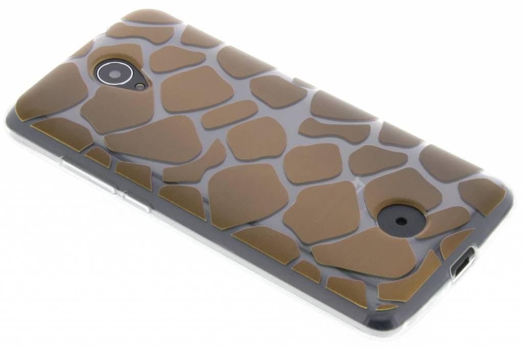 Image of Bruin dierenprint design Giraffe TPU hoesje voor de Acer Zest (4G)