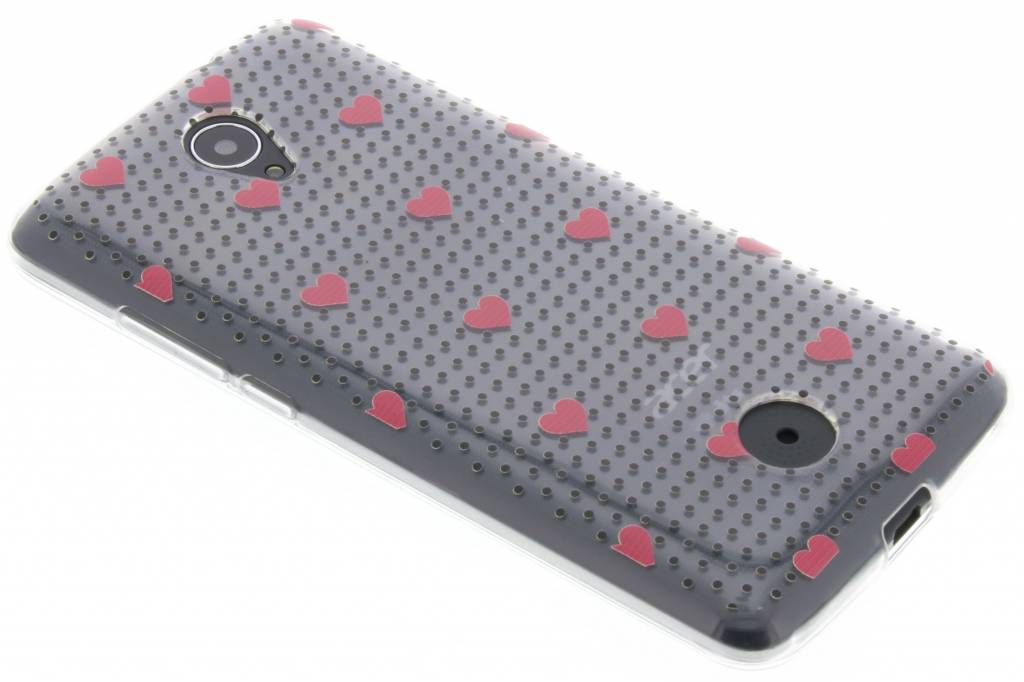 Image of Pink dots and hearts design TPU hoesje voor de Acer Liquid Zest (4G)