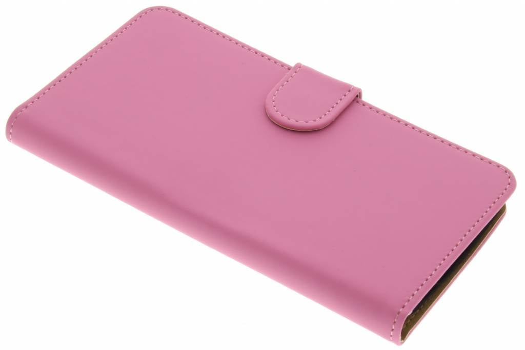 Image of Roze effen booktype hoes voor de Motorola Moto X Style